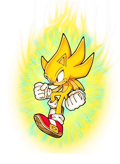 Super Sonic with Saiyan Ki from Dragon Ball | Sonic, Sonic and shadow