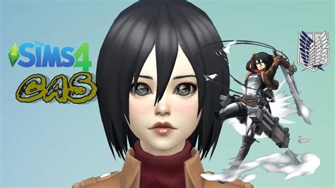 Sims 4 Cas Attack On Titanshingeki No Kyojin Mikasa Ackerman Youtube