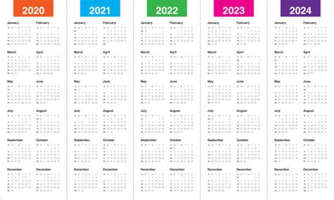 単純なベクトルカレンダー 2020 イラスト素材 Istock
