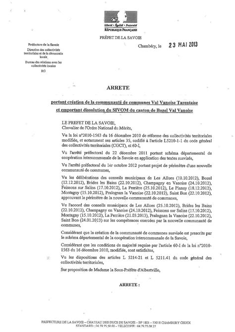 Calaméo Arrêté Statuts Ccvvt 01012014