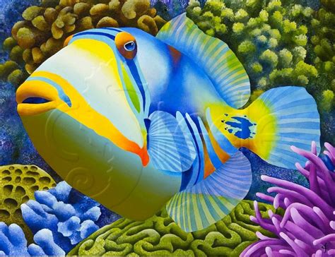 Carolyn Steele Tropical Art Print Scuba And By Waterlemonmoon