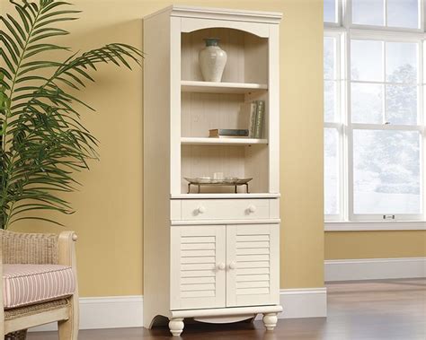 Harbor View Library Bookcase With Doors 158082 Sauder Sauder