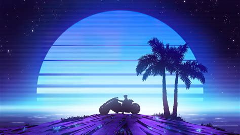 2048x1152 Riding To Synthwave Beach 2048x1152 Resolution Hd 4k