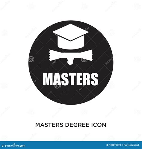 Masters Degree Icon Stock Vector Illustration Of Academy 133871078
