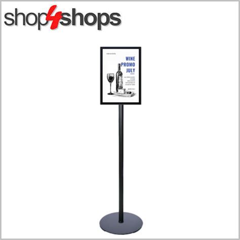 Floor Sign Stand A3 Black