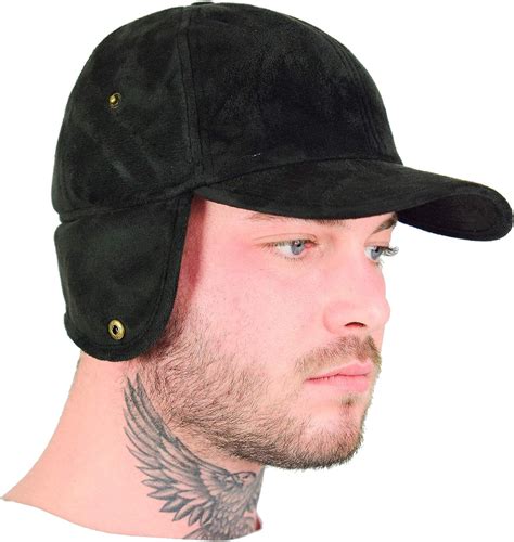 Hatbee Winter Baseball Cap With Ear Flaps And Neck Protection Mens