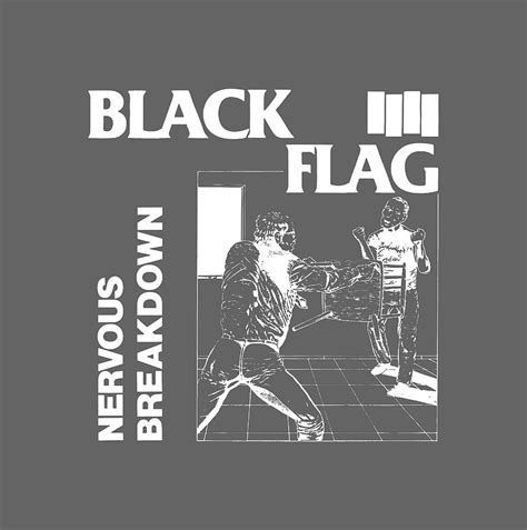 Black Flag Nervous Breakdown Tapestry Textile By Mary Cooper Fine