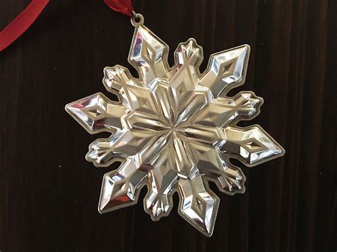 Sterling Silver Snowflake Ornament By Gorham 2002