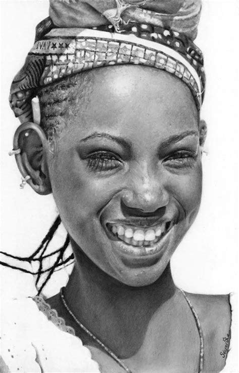 Mali2 By Séverine Piret Pencil Drawings Realistic Drawings Portrait
