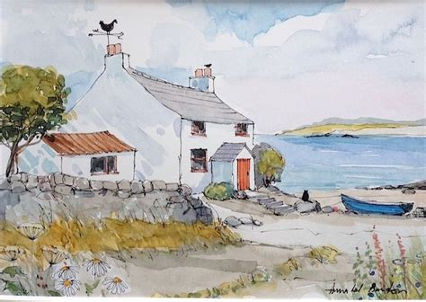 Fishermans Cottage Watercolor Architecture Watercolour Inspiration