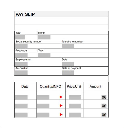 Pay Stub Template Word Document Free Excel Templates
