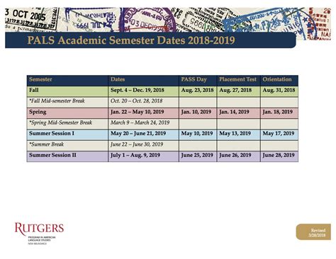 Rutgers Academic Calendar