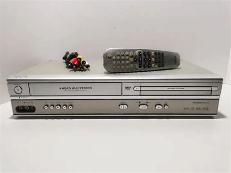 PHILIPS DVP VR DVD Player VCR Recorder Combo VHS Tested Working No