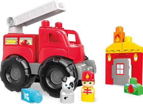 Mega Bloks Τουβλάκια Fire Truck Rescue για 1 5 Ετών 10τμχ Dxh38