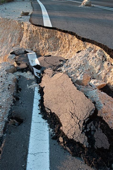 Broken Road Stock Image Image Of Pavement Destroyed 5028619