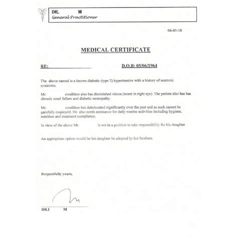 Modele De Certificat Medical
