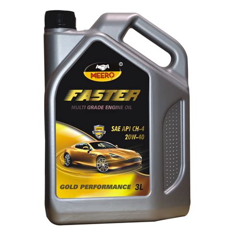 20W40 3L Faster Multi Grade Engine Oil For Automobile Packaging Size