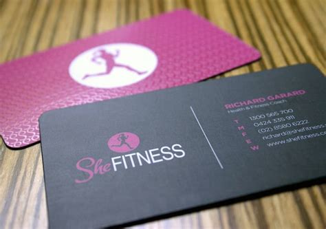 Fitness Business Card Fitness Business Business Card Design