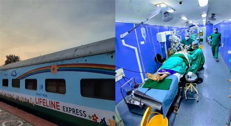 world s first hospital train lifeline express presently stationed in assam