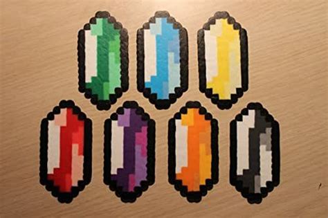 Rupee Pixel Art Bead Sprites From The Legend Of Zelda