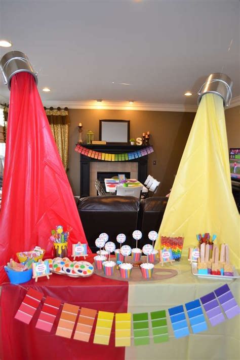 What A Great Art Birthday Party See More Party Ideas At Catchmyparty