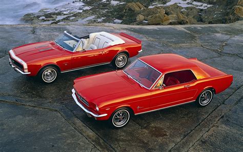 Hd Wallpaper Muscle Cars Ford Mustang Camaro Red 1964 Corvette Coupe