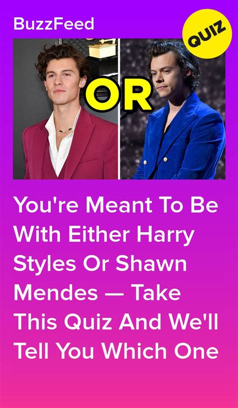 Your True Soulmate Is Either Harry Styles Or Shawn Mendes — Take This