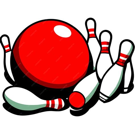 Premium Vector Bowling Pins Realistic Illustration