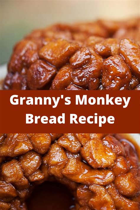 To make this for next morning, you can let the dough prove in the tin in the fridge overnight. Granny's Monkey Bread Recipe in 2020 | Monkey bread ...