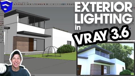 Vray 3.6 for sketchup 2018 (update): EXTERIOR LIGHTING IN VRAY for SketchUp 3.6 with HDRI, Dome ...