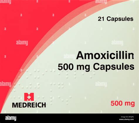 Amoxicillin 500 Mg Tablets Capsules Pack Antibiotic Medicine Stock