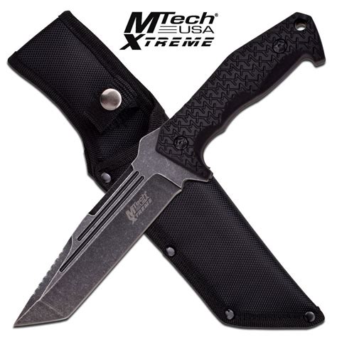 Mtech Usa Xtreme 1125 Stonewashed Tanto Tactical Knife With Nylon