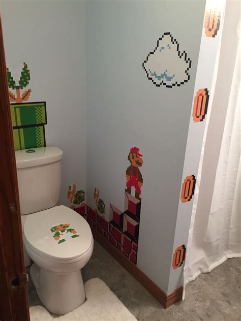 Toys, games, and video games. Super Mario bathroom | Girls bathroom, Boys bathroom ...