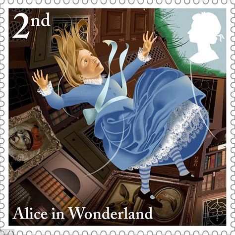 New Set Of Stamps Featuring Alice In Wonderland The Mad Hatter And