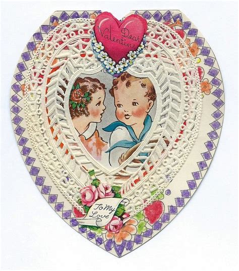 vintage valentine s day card dear valentine circa 1930s vintage valentines vintage