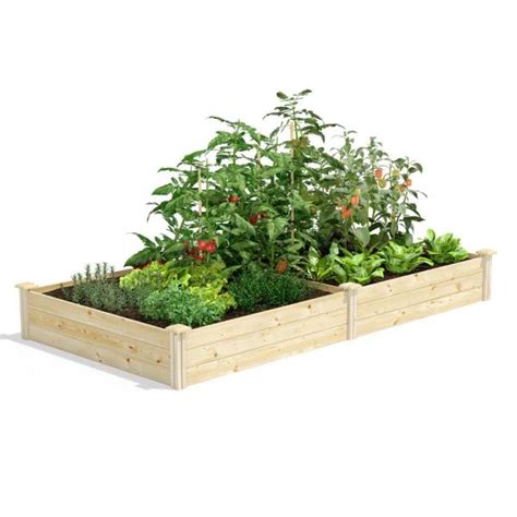 Raised garden beds come with many advantages such as better water retention and drainage, more growing space, and better soil temperature. Greenes Fence 4 ft. x 8 ft. x 10.5 in. Original Pine ...