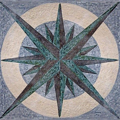 Thala Compass Mosaic Design Clearance Mozaico Mosaic Art