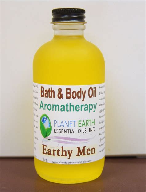 earthy men aromatherapy bath and body oil holistic healing