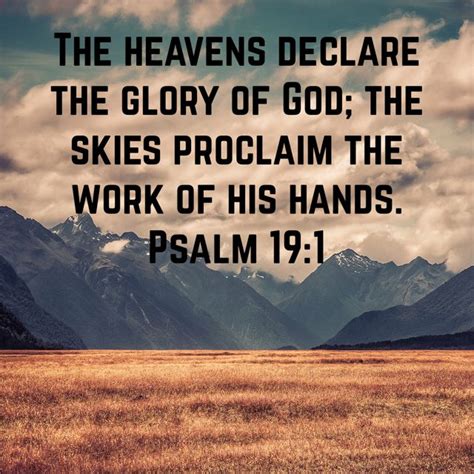 Psalm 19 1 New International Version NIV Psalms Bible Apps Bible