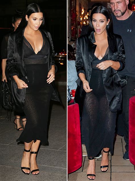 Pic Kim Kardashians Cleavage Busts Out Of Low Cut Black Dress Free Download Nude Photo Gallery