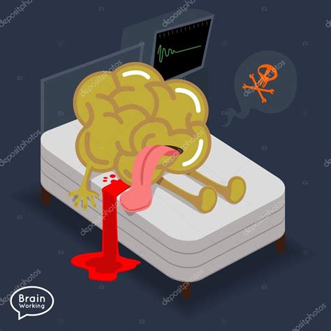 Brain Dead On Bed Stock Vector Image By ©emojoez 95057614