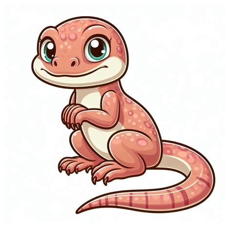 Premium Vector Cute Lizard Vector Cartoon Illustration