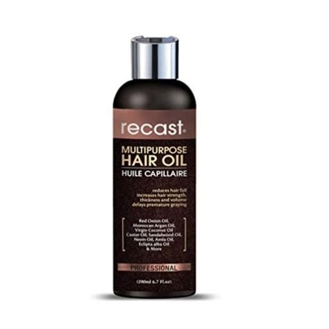 Recast multi purpose hair oil is an innovative blend of 21 proven oils and herbs which are proven over time and again for their multi functional benefits in maintaining a healthy hair growth. Recast Multi Purpose Hair Oil, Bottle, Packaging Size: 200 ...