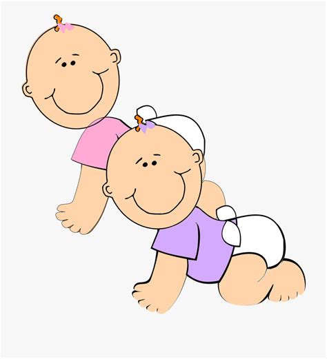 Twins Baby Girl Clipart Free
