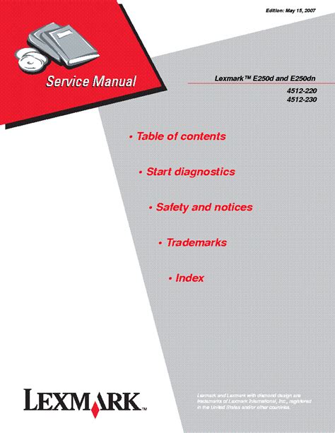 Browse our interactive lexmark e250d user guide. LEXMARK E250D E250DN SM Service Manual download ...