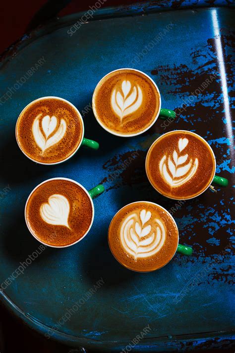 Coffee With Patterns In The Froth Stock Image F0164669 Science