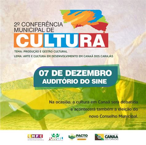 2ª Conferência Municipal de Cultura será realizada neste sábado 7 em