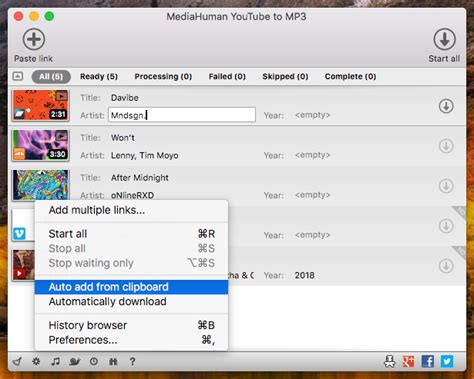 Download mp3 file from your favorite video with easymp3converter it's very easy to convert a video from youtube, just add the url on the search box and download link will be ready as soon as possible. Free YouTube to MP3 Converter - download music and take it ...
