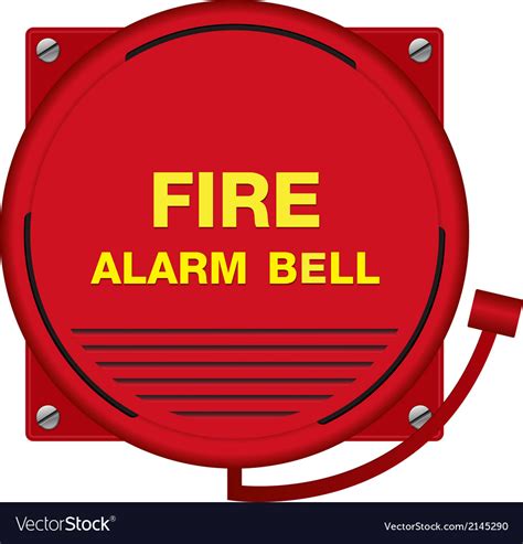 Fire Alarm Bell Sign Royalty Free Vector Image