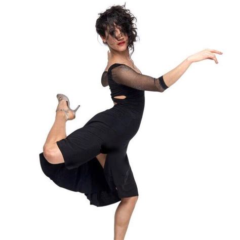 Black Tango Dress Black Tulle Sleeves With Sliver Glitter Etsy Uk Tango Dress Argentine
